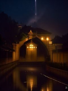 韩国悬疑犯罪剧封面，雨夜城市街道，侦探手持手电筒，紧张氛围，免费在线观看高清